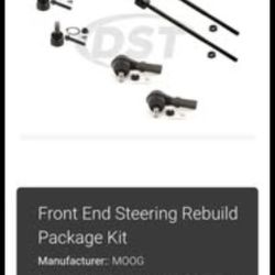 2005 -2006 mustang front steering rebuild kit