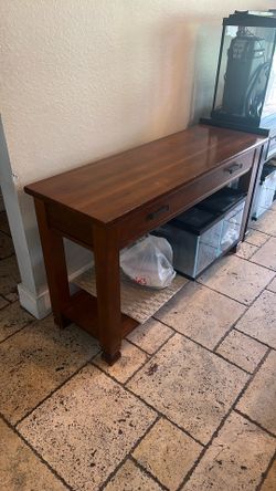 All Brown Wood Wall Stand