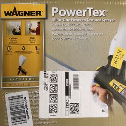 Wagner Power Tex Electric Corded Texture Sprayer, Sprays 3 Textured Patterns - Popcorn, Knockdown, and Orange Peel, 1 Gallon Hopper