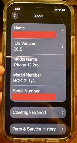 iPhone 12 PRO NGK13LL/A 128 GIG