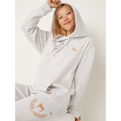 VS PINK LOGO GREY SWEATSHIRT