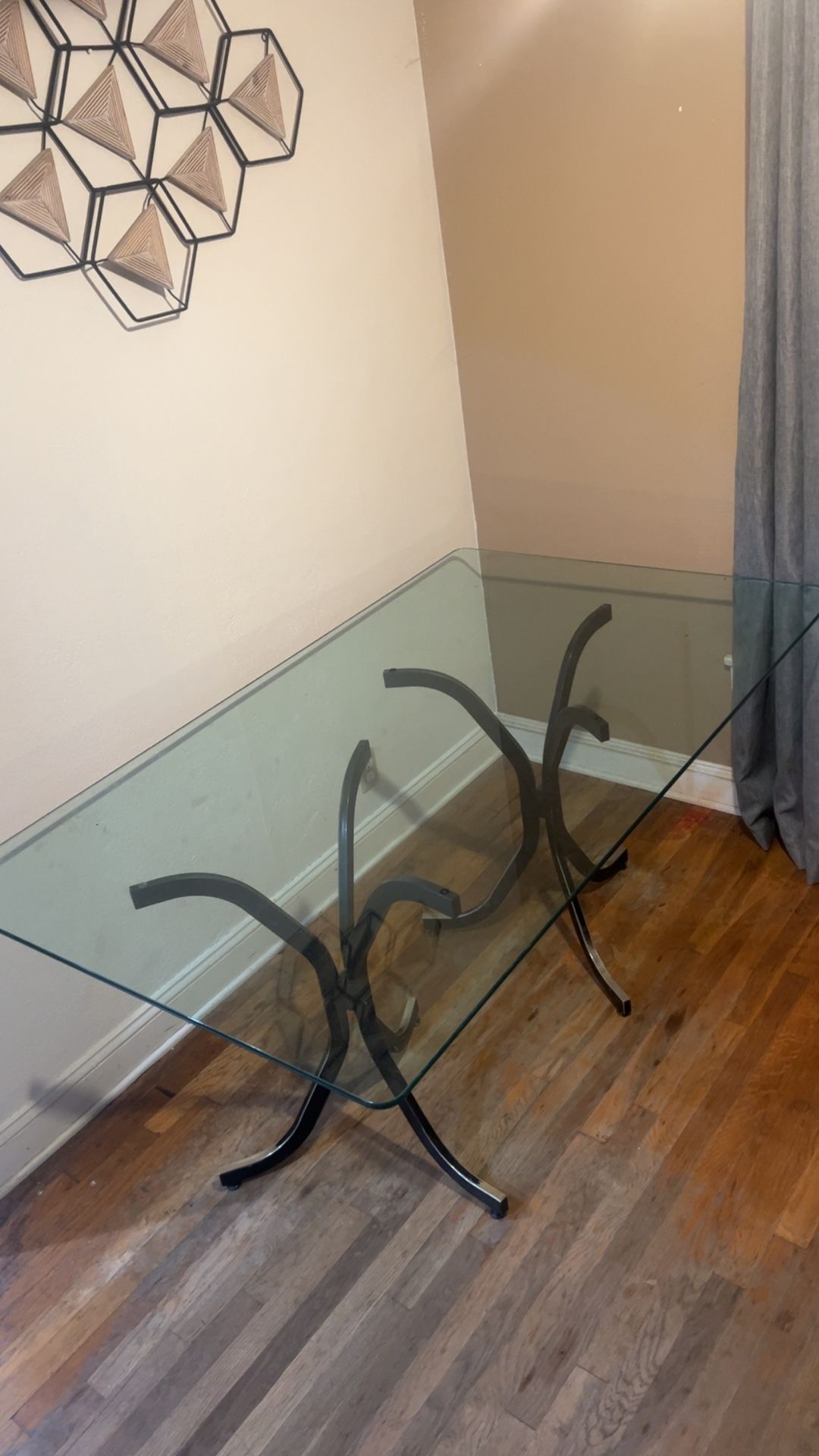 Glass Top Dining Table