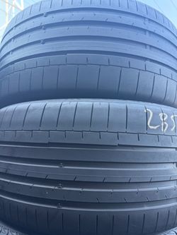 (2) 285/35R22 PAIR OF USED TIRES CONTINENTAL 65% LIFE !!!