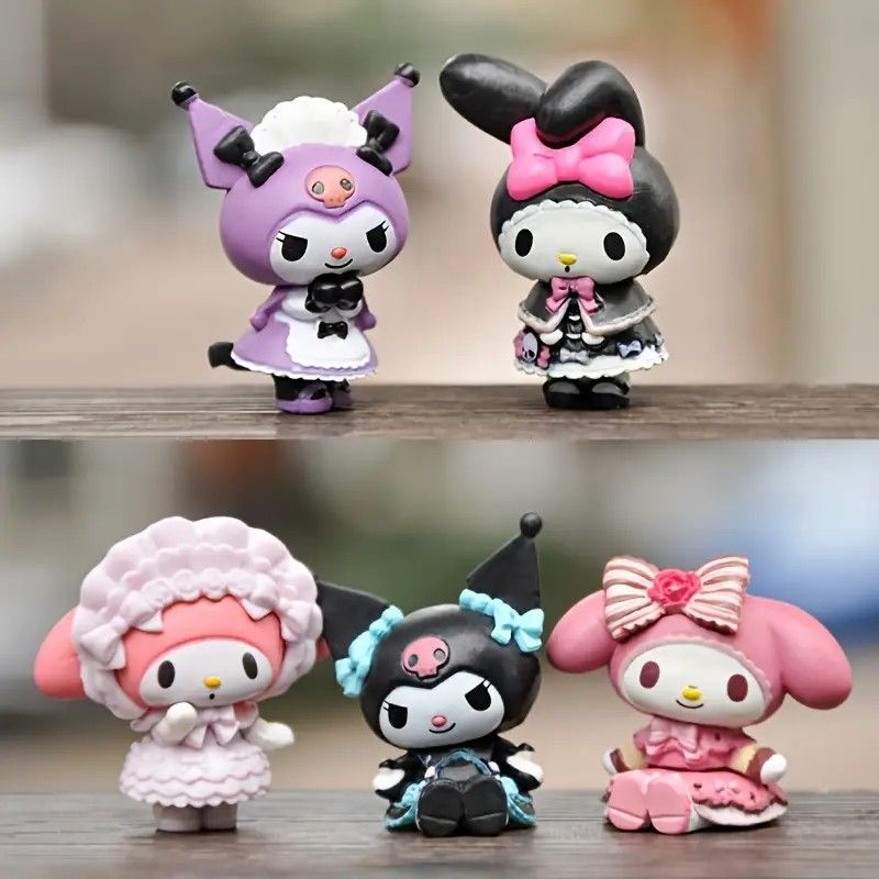 Kuromi & My Melody 5 Piece Figures 