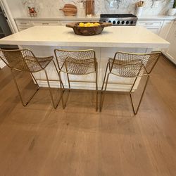 CB2 Brass Metal Bar Stool