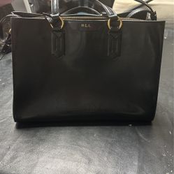 ralph lauren black purse big