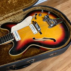 Vox Super Lynx Deluxe Hollowbody Vintage Guitar 