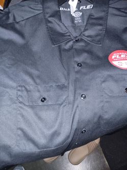 Dickies flex t shirt button down