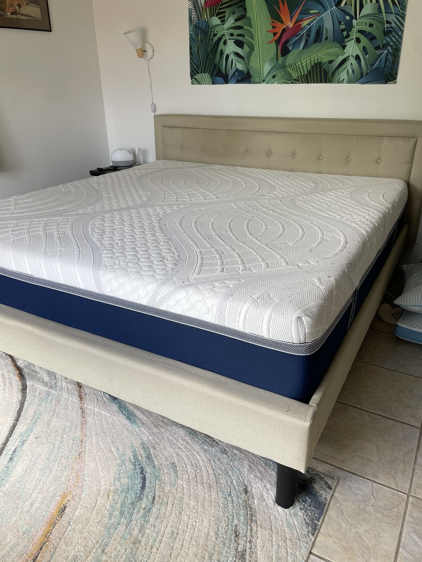 King Size Bed Frame & Mattress