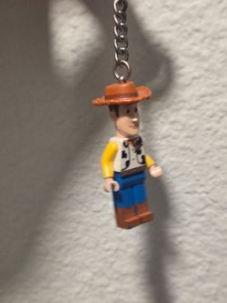 Disney Pixar Toy Story Woody Keychain Lego Bricks