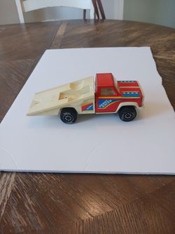 Tonka 1979 Vintage Rebel Racer Tow Truck Race Car Hauler Pressed Metal