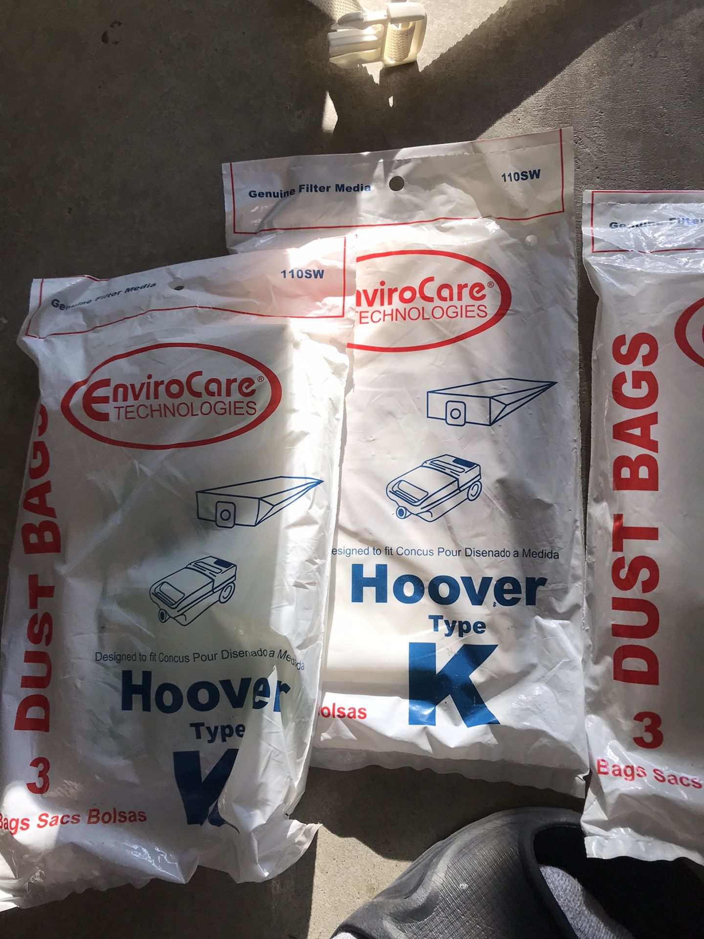 Enviro Care Thegnology Hoover K Vacuum Bags 3 bags for Package