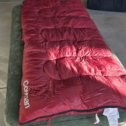 Coleman Sleeping Bag And Air Mattress 