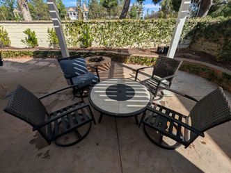 5-Piece Patio Fire Pit Set (moving sale)