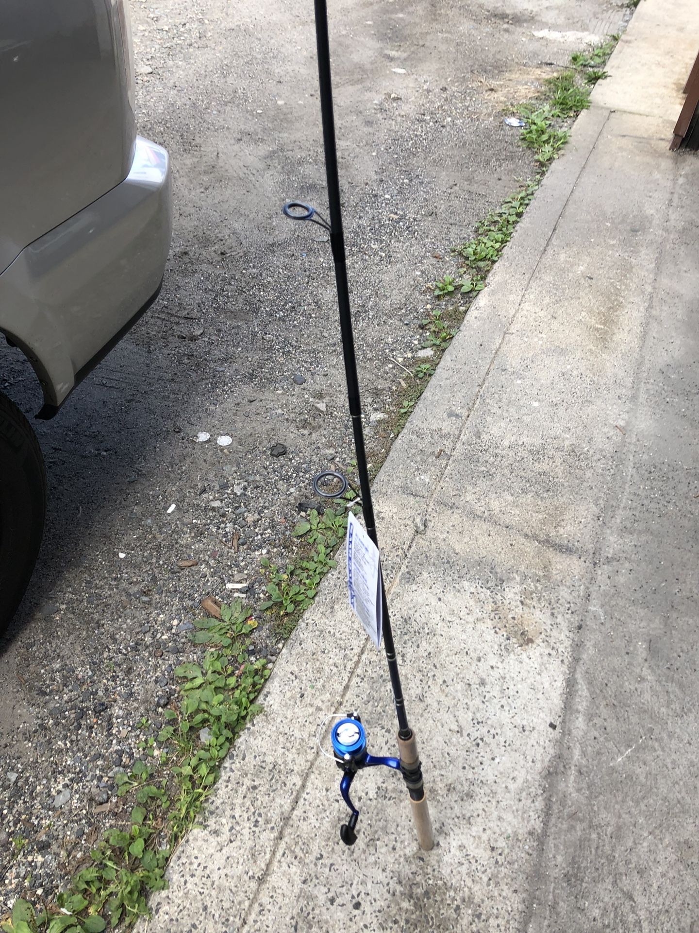 Fishing pole with reel 7ft
