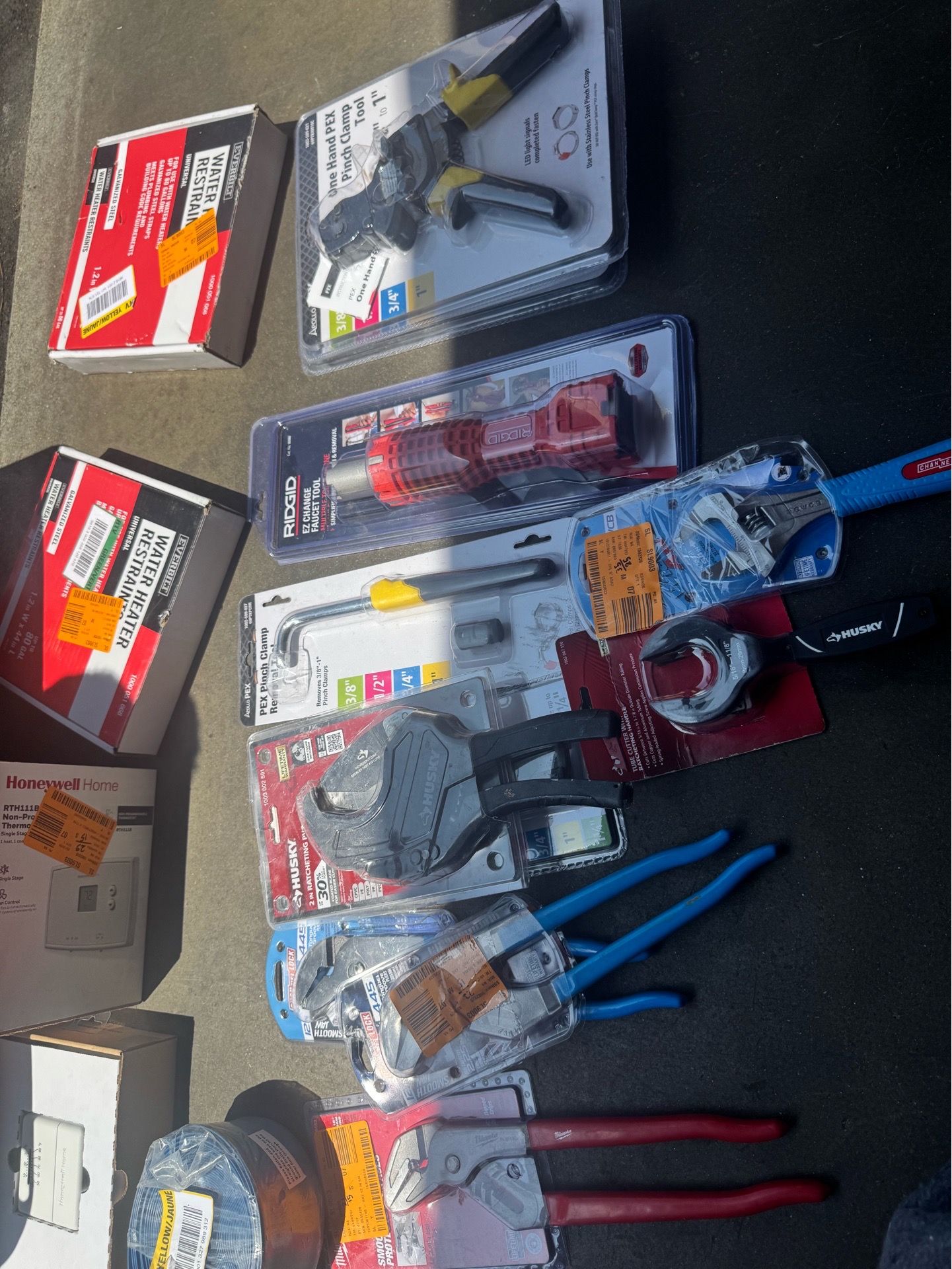 Plumbing Tools & Parts Bundle – $15 Each