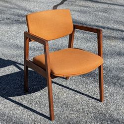 Vintage Danish Modern Style Walnut Armchair 