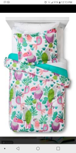 Twin girl comforter set