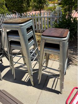 Metal bar stools