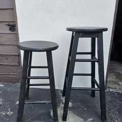 Wood chair stool  2