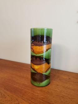 Royal Haeger "Earth Wrap" Lava Glaze Cylinder Vase