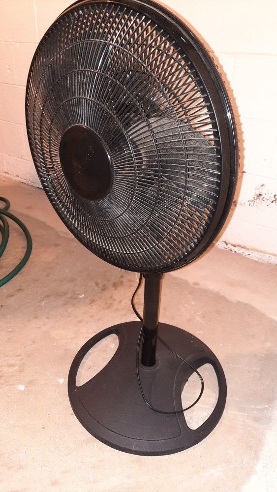 Black Lasco 3 Speed Reciprocating Fan, New 