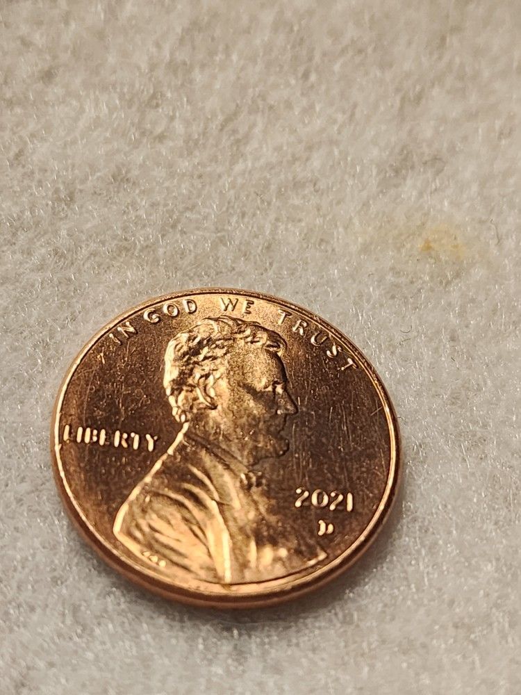 2021 D Penny With Prominent DDO Throughout Rare.