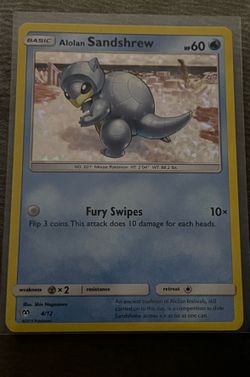 Pokemon TCG Alolan Sandshrew 4/12 McDonald's 2019 Holo Promo Card HP 60