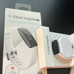 Fitbit Inspire HR WITH 5 Band accessories And Charger 