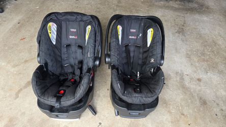 2 britax safecell car seat & base