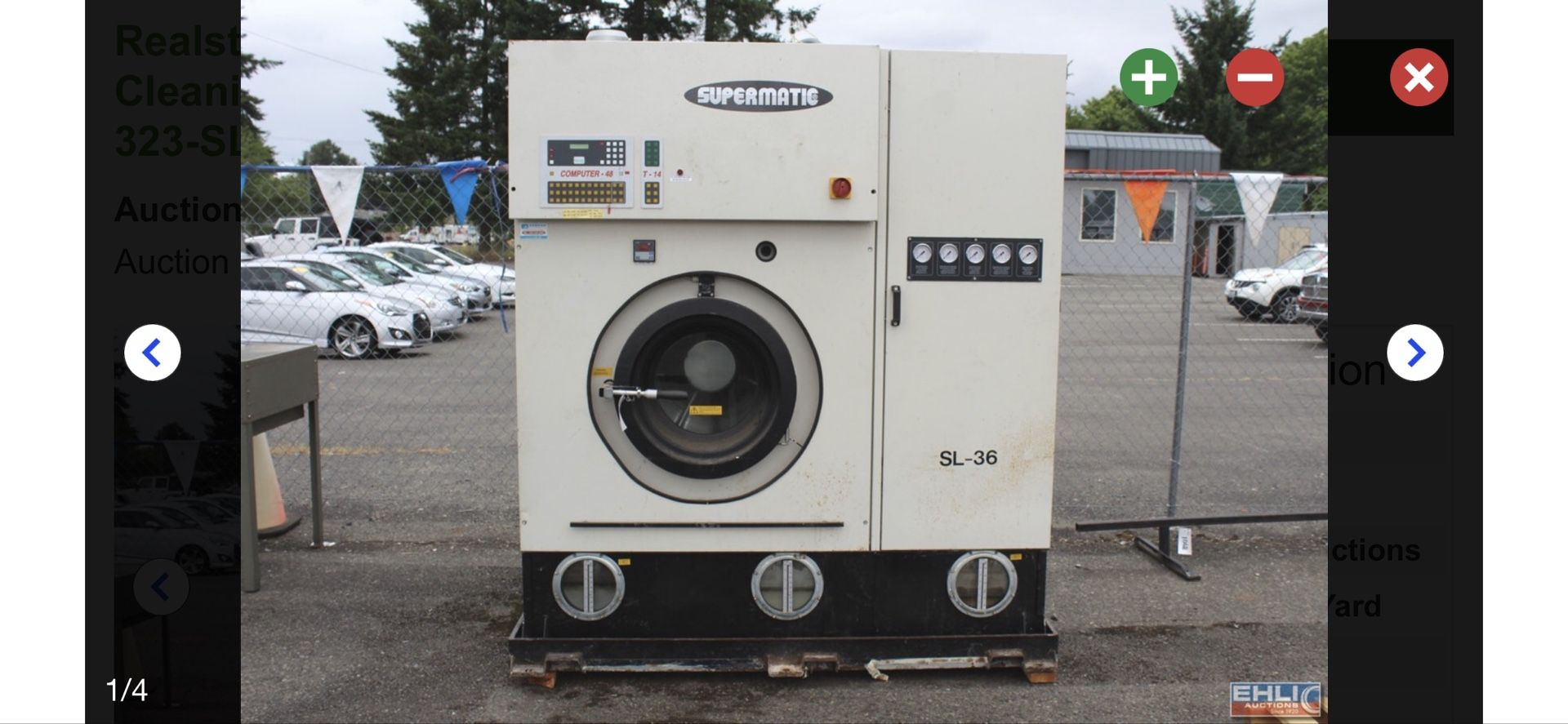 Realstar Supermatic SL-36 Industrial Dry Cleaning Machine,3 ph,208-240v,m/n- RS-323-SL