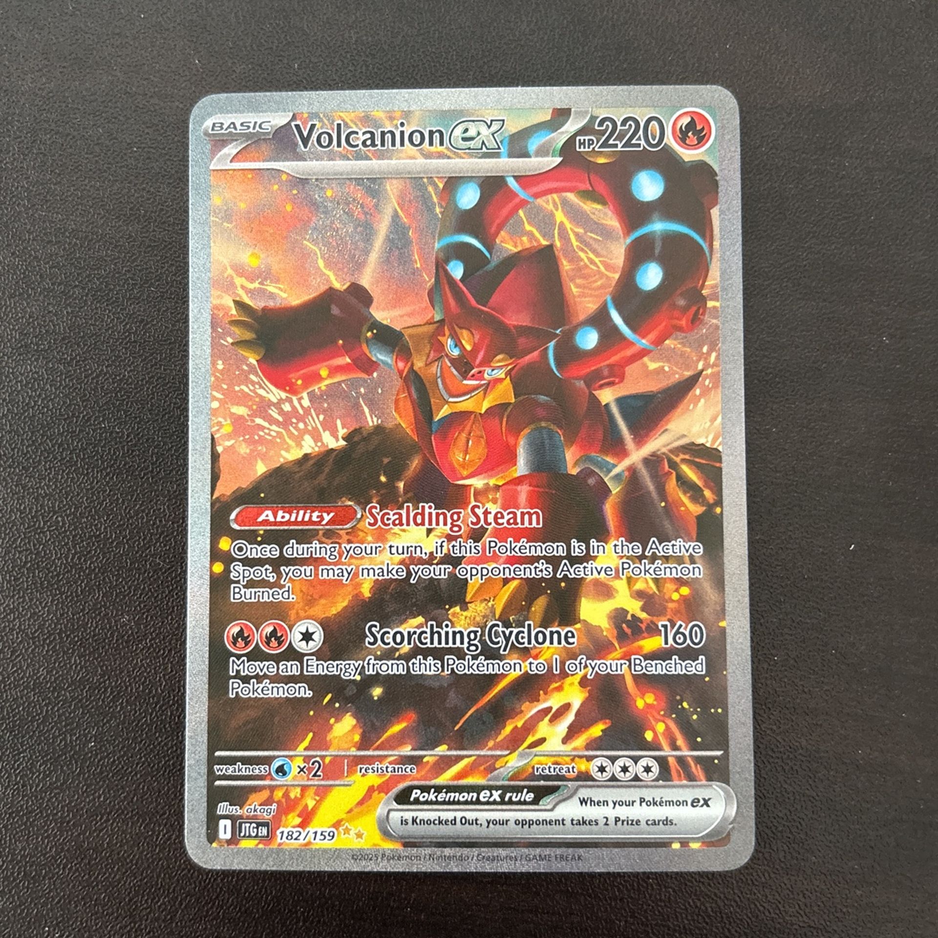 Pokemon Volcanion ex 182/ 159