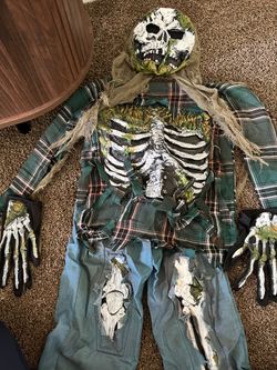 ZOMBIE skeleton costume kids