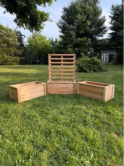 Custom cedar planter box