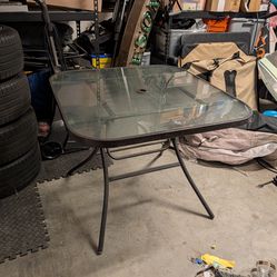 Glass Patio Table