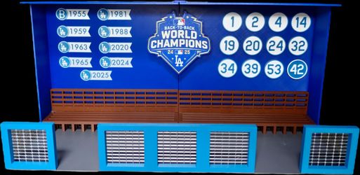 DODGER DUGOUT 3D PRINTED