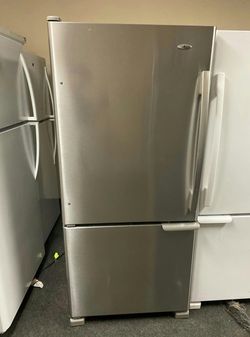 Amana Bottom Freezer Stainless Steel