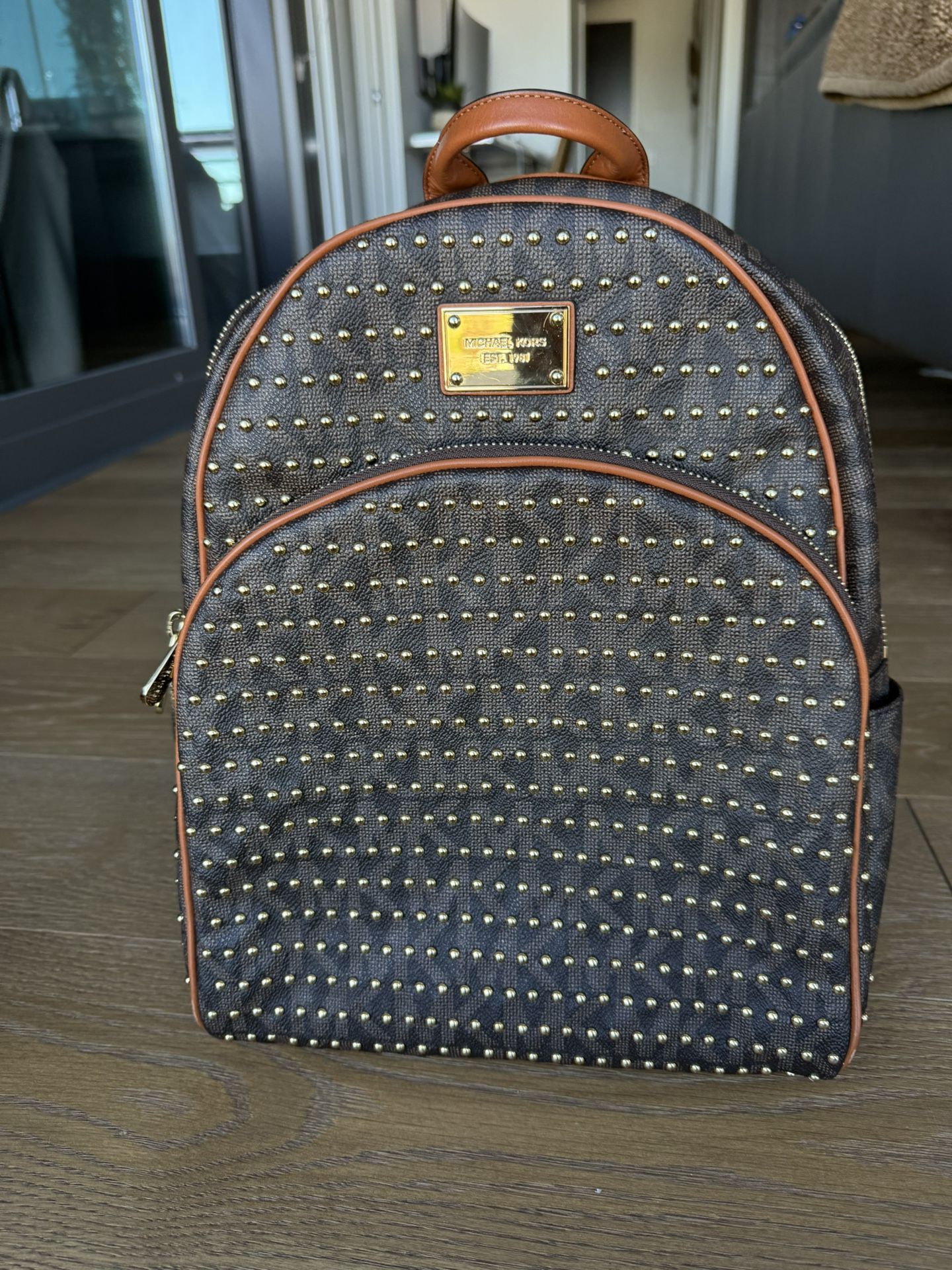 Michael Kors Logo Backpack 