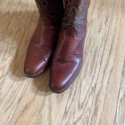Lucchese Full Male Lizard Boots. No Patches. Size 11 1/2 B. 