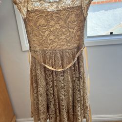 Formal Gold Dress Size 12
