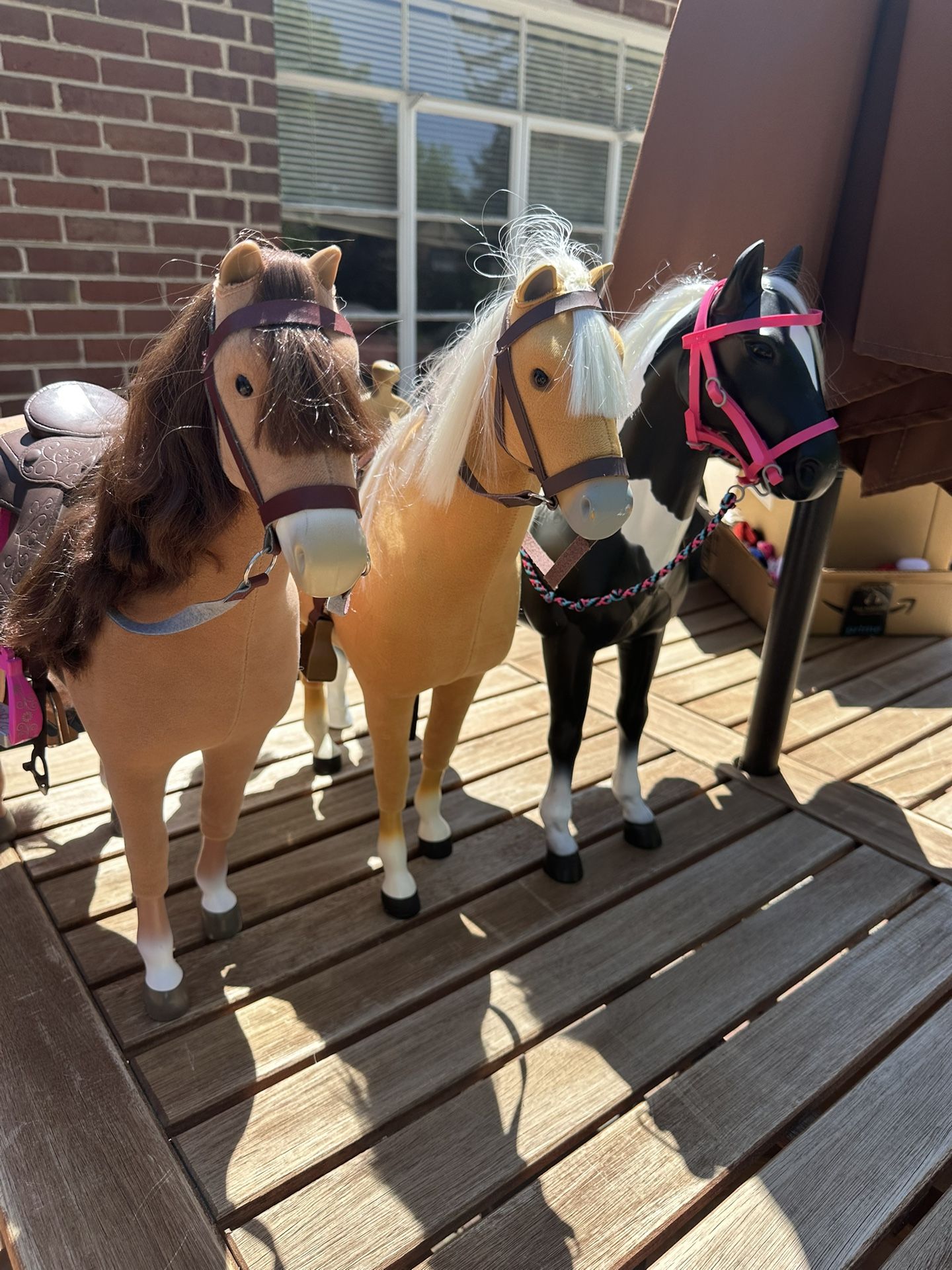 AMERICAN GIRL DOLL HORSES (2) And OFFBRAND (1)