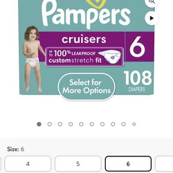 Pamper Cruisers Size 6