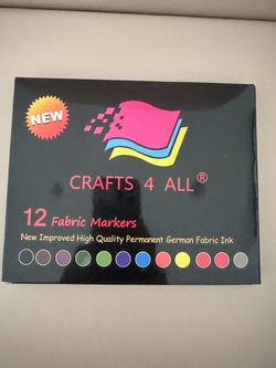 Fabric markers. Crafts 4 all. 12 count