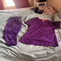 Purple Work Scrubs