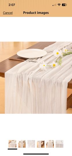 Ivory Table Runners (15 Pc)