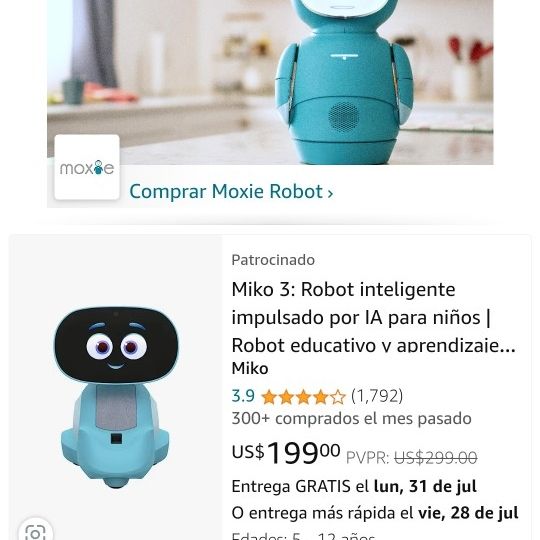 Miko 3 vs. Moxie Robot