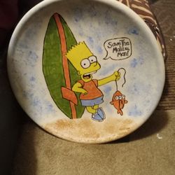 Bart Simpson Large Vintage collector's Plate