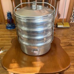 Vintage Buckeye Stackable Picnic/Miners Lunchbox Set