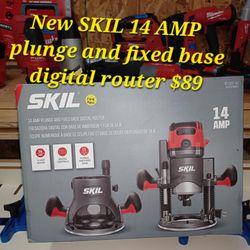 New Skill Plunge And Fix Base Digital Router