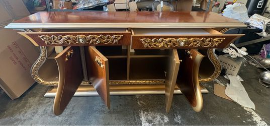 ornate Baroque-style buffet cabinet
